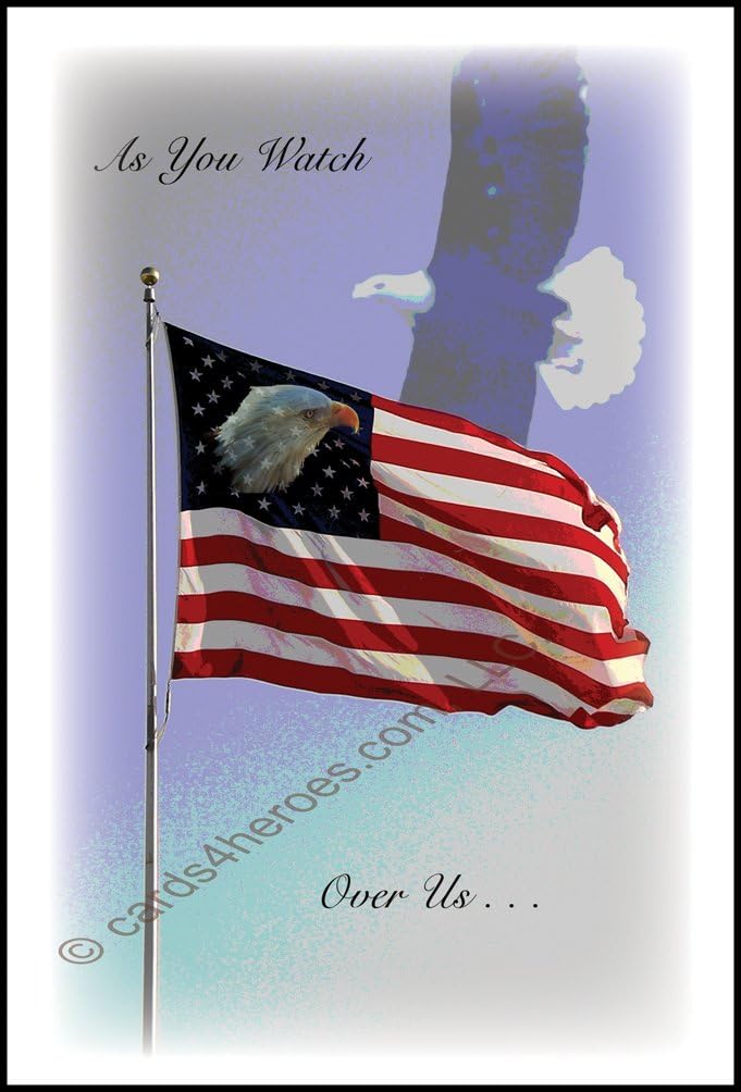 May God Watch Over You - Christian Military Greeting Card (NIV)