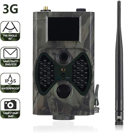 Suntek 3G Wildkamera mit Bewegungsmelder Nachtsicht 16MP 1080P Full HD ...
