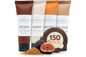 WOODBURY & CO Travel Size Shampoo and Conditioner Supplies For Guests,Airbnb Essentials for Hosts,Mini Shampoo And Conditione