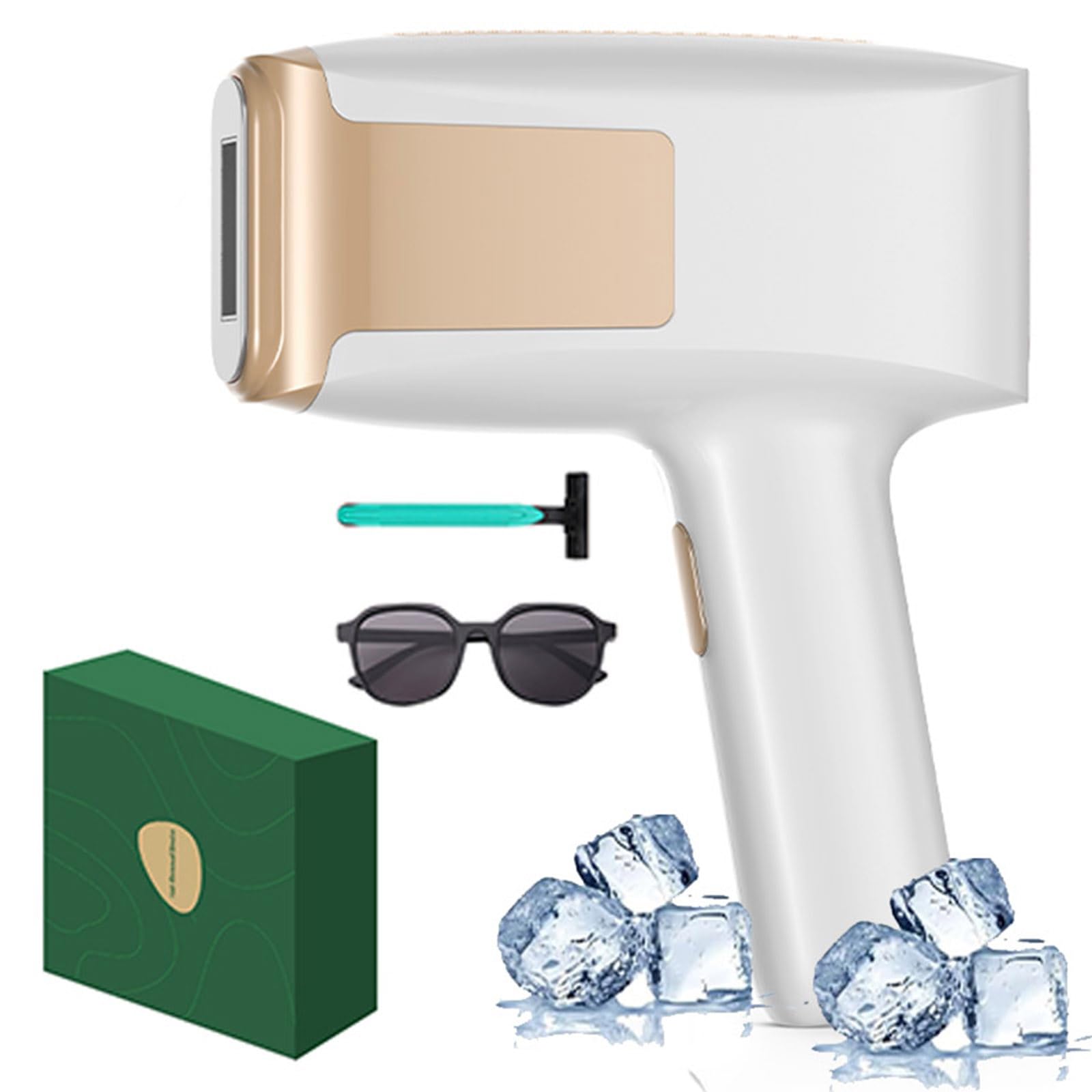 Layhou IPL Laser Hair Removal Device, Mothers Day Gifts, 999,000 Flashes, 4 Modes, 5 Energy Levels Painless Facial Hair Remover for Women and Men, Underarms, Legs and Whole Body (White)