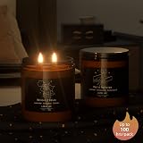 TRINIDA 2 Wicks Large Sleep Candle for Men 100 Hours 14.2 oz Gift Set view 3