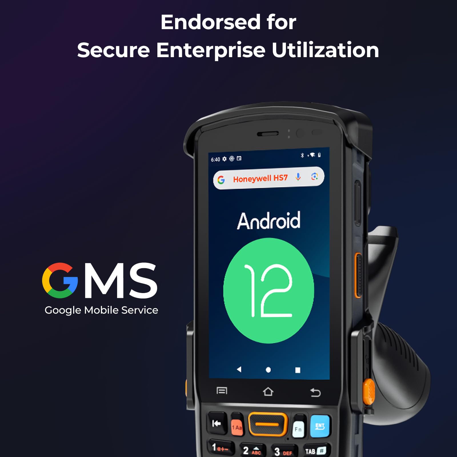 MUNBYN Android Barcode Scanner 082Pro, Android 12 PDA, Equipped with Honeywell HS7 Bar Code Scan Engine, IP67 Handheld Mobile Computer for Inventory Tracking, Warehouse, Logistics 2025
