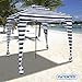 EasyGO Cabana 6' X 6' Beach & Sports Cabana Stays Cool & Comfortable - Easy Assembly - Large Shade Area-Elegant & Classy,Black,EGP-CBN-001-