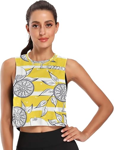 lemon yellow crop top