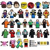 34pcs Video Game Shoe Charms for Men, Women, Boys, Girls