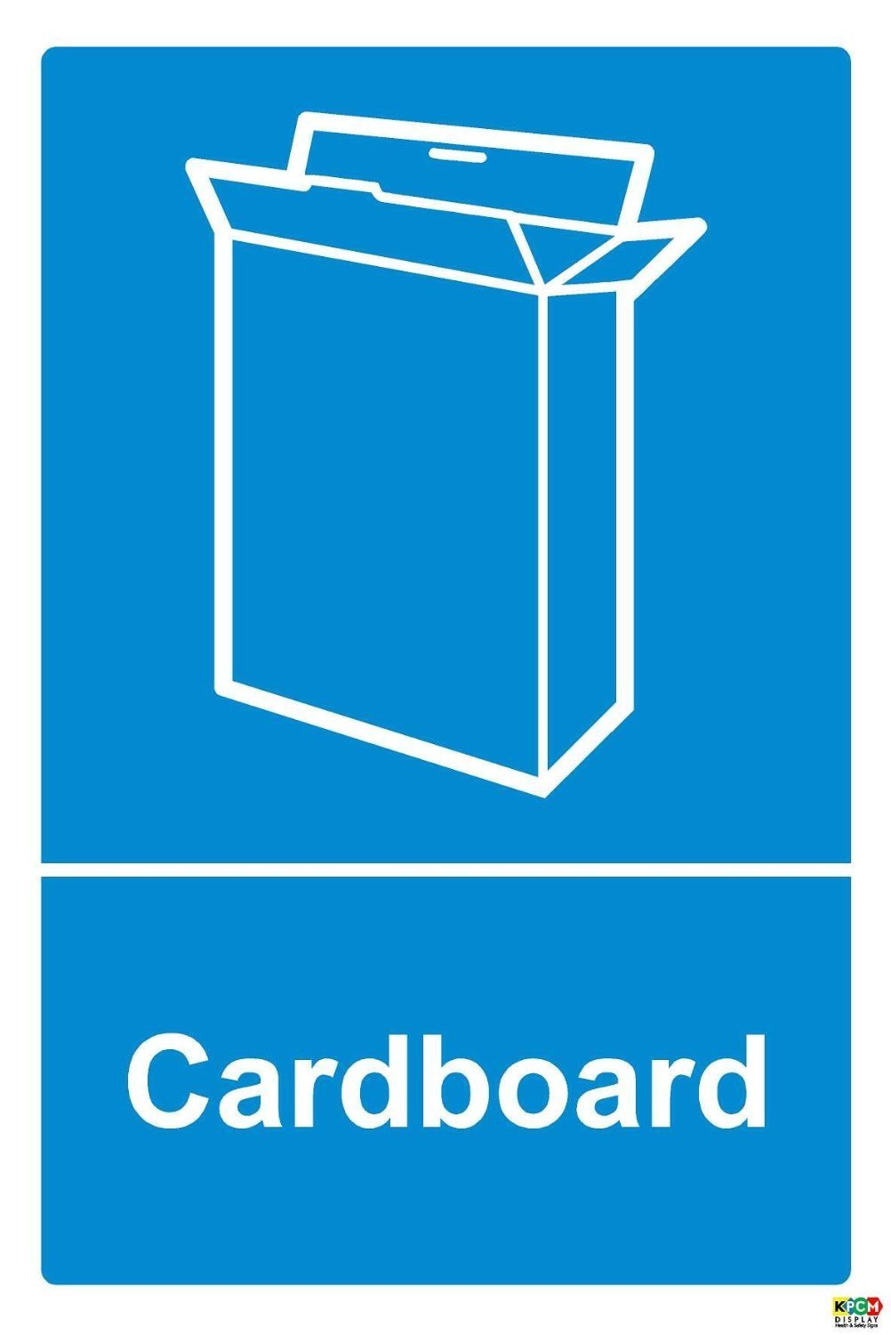 Recycling bin sticker Cardboard Self Adhesive Label