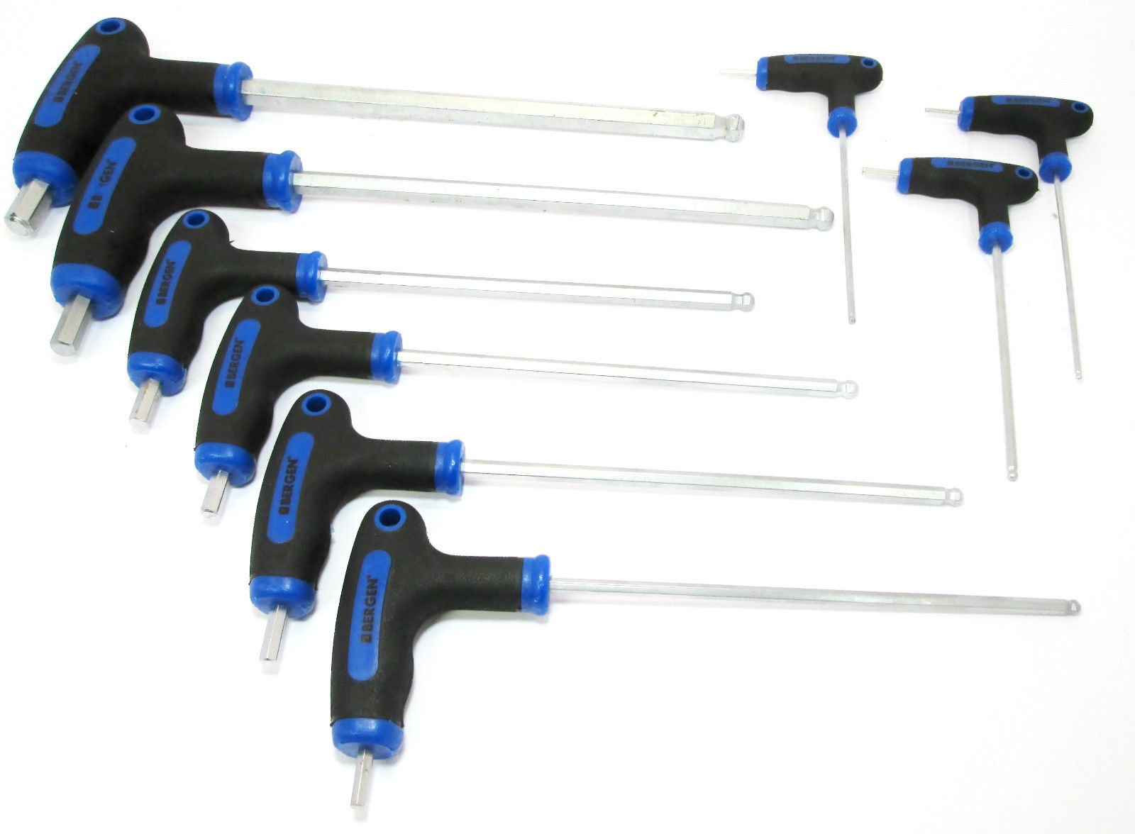 US Pro Bergen 9pc T Handle Hex Ball Set 2-10mm