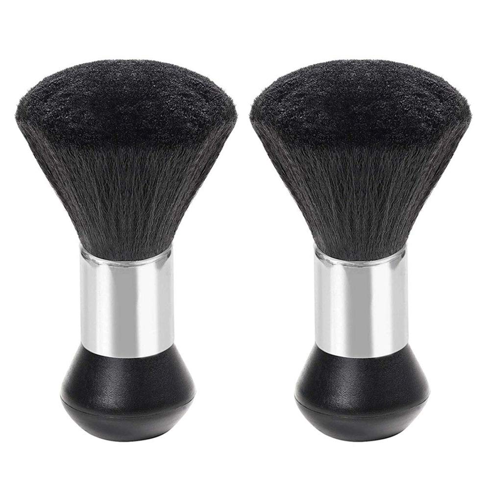 2Pcs Barbers Brush Hairdressing Neck Brush Hair Removal Brush for Barber Hairdressing Salon Hair Stylist Cleaning Tool