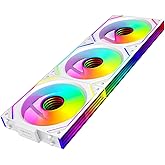 Jungle Leopard PC Fan JM-V2 120 Infinity Mirror Module Daisy-Chain ARGB Fan 120mm Triple Pack Suitable for Computer Case & 36
