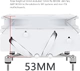 Thermalright AXP90-X53 White Low Profile CPU Cooler 53mm ITX AM4 AM5 Intel LGA view 3