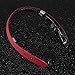 LBell Bluetooth Headset, [Update Version] Wireless Bluetooth V4.1 Foldable & Retractable Neckband Headphones (Red)