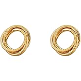 Chunky Gold Geometric Drop Earrings Dainty Minimalism Knot Circles Link Dangle Earrings Trendy Prom Jewelry Accessories Gift for Women