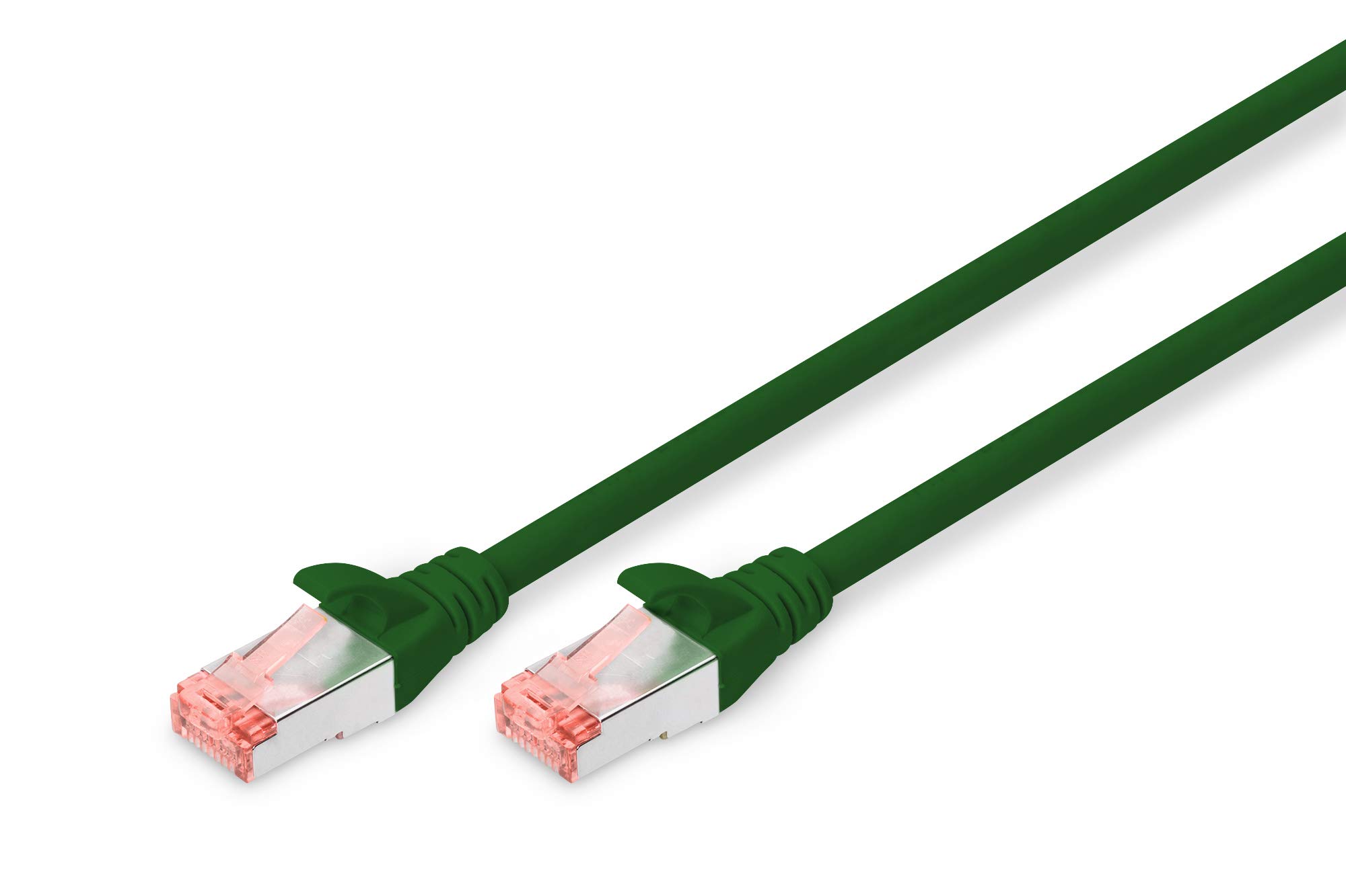 Digitus Professional RJ45 network connection cable CAT 6 S/FTP 10m green Halogenfrei, verdrillte pair — image 1