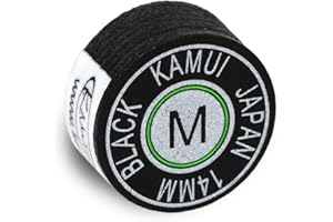 KAMUI Black Laminated Pool Billiard CUE TIP - 1 pc - 14 mm