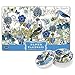 Michel Design Works 25 Count Paper Placemats, Blue/White