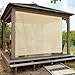 Alion Home Sun Shade Privacy Panel with Grommets on 4 Sides for Patio, Awning, Window Cover, Pergola or Gazebo - Banha Beige (8'x 8')
