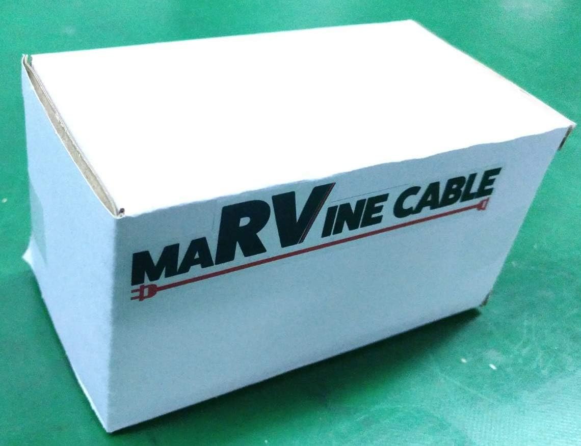 Marvine Shore Power Adapter 15A Male 5-15P to 30A Lock Female L5-30R with LED Indicate (15A Household to 30A Locking) : Sports & Outdoors