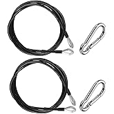 LOOEEL 2 Pack 39 Inch Fitness Extension Cable,Fitness Extension Rope Attachments Home Gym Cable Pulley System Fitness Cable for Tricep Pull Down and Leg Exercise Home Gym Machine Accessories