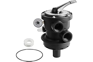 SP0714T Top-Mount Multiport Valve Compatible with Hayward Above-Ground Pro & VL Series Sand Filter 1 1/2" FIP Plumbing VariFl