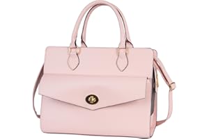 MINSONG Stylish Pet Carrier Purse Leather Bag for Small Dogs Cats Puppy,Airline Approved Soft-Sided Carriers (Pink)