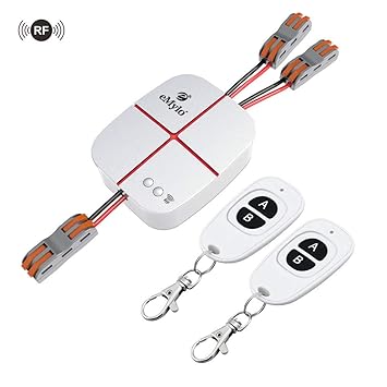 eMylo AC 100V-240V 2-Kanal Wireless RF Smart Switch 10A Relais Empfängermodul Fernsteuerungs Lichtschalter 433 Mhz 2 Pcs Send