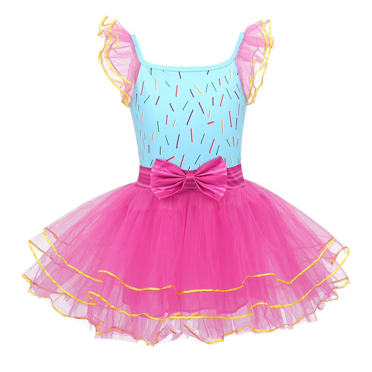 Alvivi Femme Jupe De Danse Ballet En Mousseline De Soie Avec Ceinture Jupette Danse Classique Tutu Jupe De Gymnastique Dancewear Blanc Taille Unique