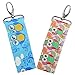 Lip Balm Essential Oils Holder Carrier Clip-Set Of 6 Key Chains (Owl Mix)