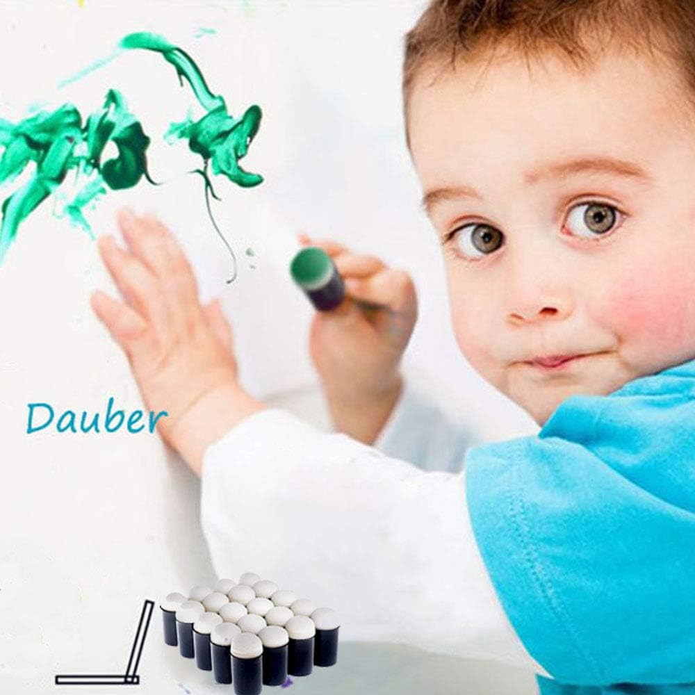 Finger Sponge Daubers for Painting, Drawing, Ink, Card Making, Commodities for Finger Painting 20 Pack