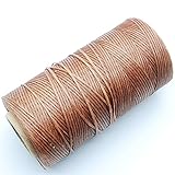 284yrd brown Leather Sewing Waxed Thread 150D 1mm Leather Hand Stitching 125g