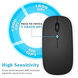 UrbanX 2.4GHz & Bluetooth Mouse, Rechargeable