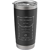 Pride and Prejudice Jane Austen Book Vintage Cover Page Stainless Steel Insulated Tumbler