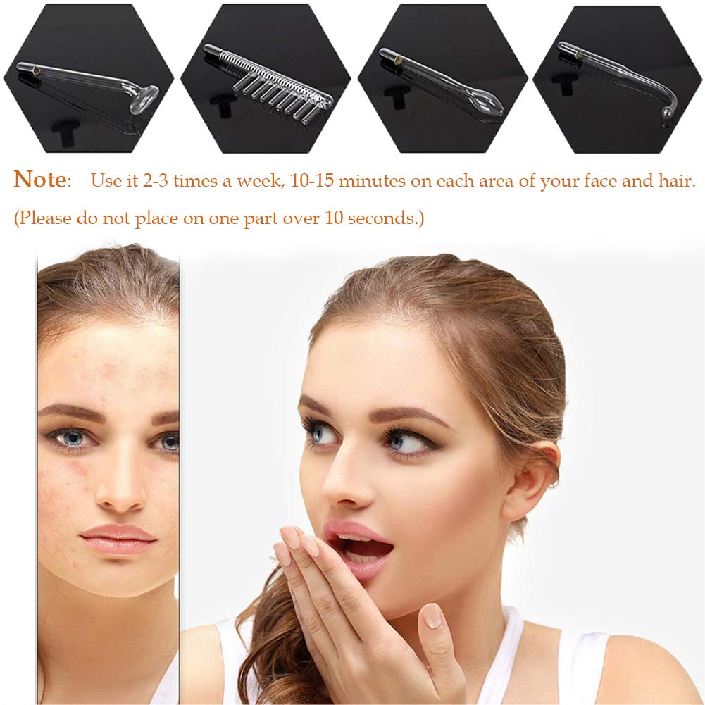 High Frequency Machine, APREUTY Portable Handheld High Frequency Skin Tightening Acne Spot Wrinkles Remover Beauty Therapy Puffy Eyes Body Care Facial Machine: Beauty