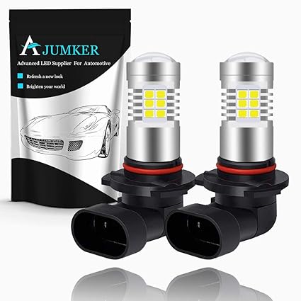 AJUMKER 9005 HB3 Bombilla LED, blanco de xenón, extremadamente ...