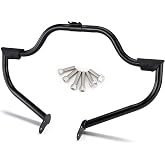 MoKitDora Crash Bar Engine Guard Highway Bar 1.25" Fat for Harley Sportster 2004-2015 Moldes, Black