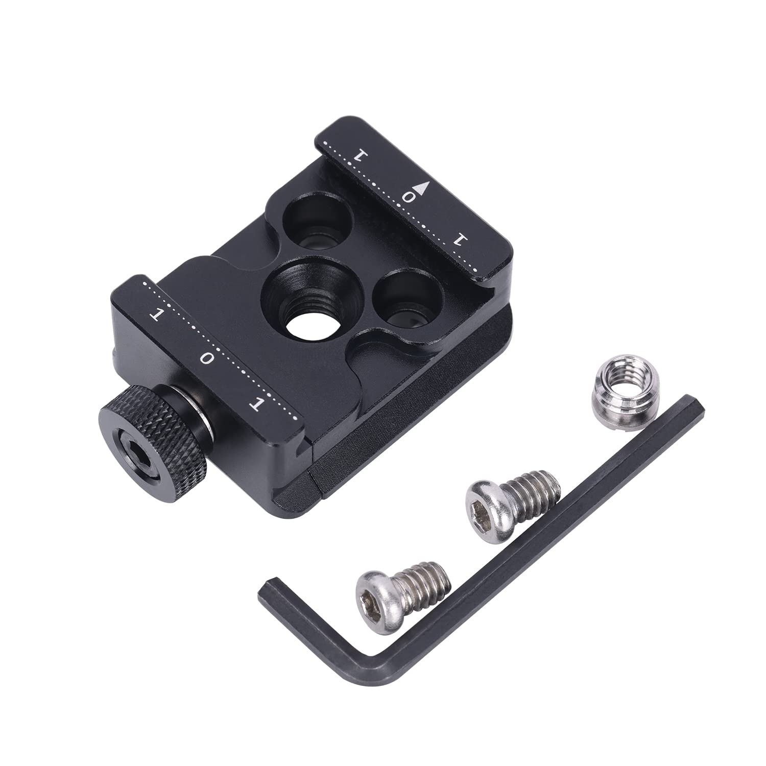 NICEYRIG Quick Release Plate Clamp,Camera Mount QR Clamp with 1/4 to 3/8 Screw for Arca Standard Tripod/DJI Ronin RS3 Mini/RS3Pro/SC/RS2/RSC2 Stabilizer-551