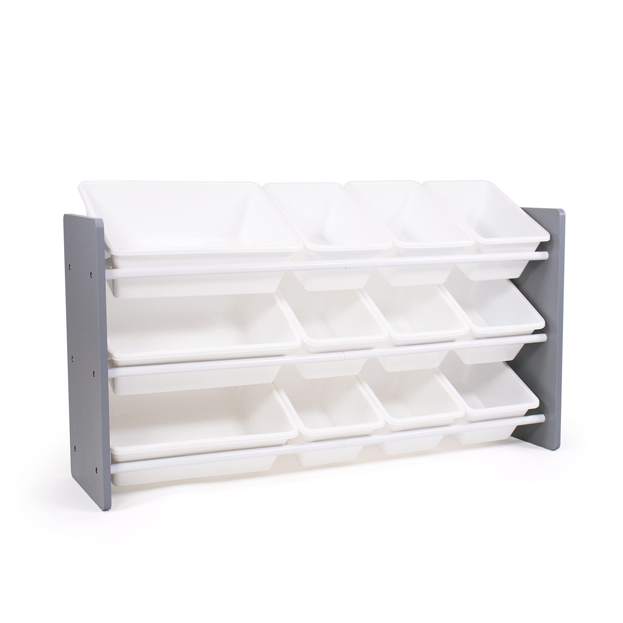 Photo 1 of (item sold for parts only) Humble Crew Made for Me Kids Toy Storage Organizer with 12 Storage Bins, Grey/White