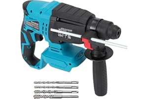 HEIMERDINGER SDS-Plus Rotary Hammer Drill for Makita 18V Battery,Max Drilling Diameter 1-1/8",2 Joules Cordless Hammer Drill for Concrete Masonry,Stones, Cement,Tool Only