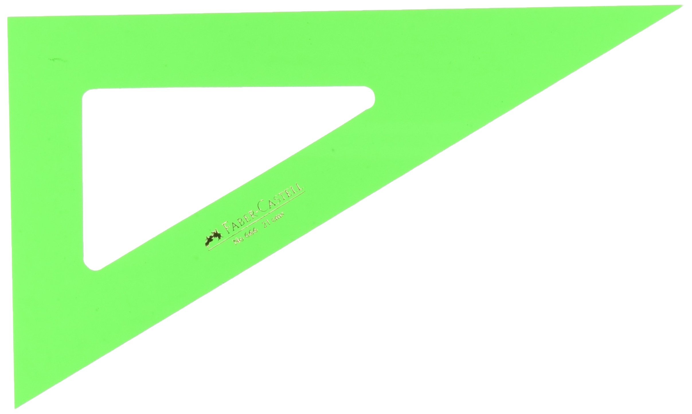 Faber-Castell 666-21 cm Set Square, Green