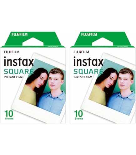 Fujifilm instax Square Film 11パック Amazon.com : Fujifilm Square Twin Pack Film - 20 Exposures