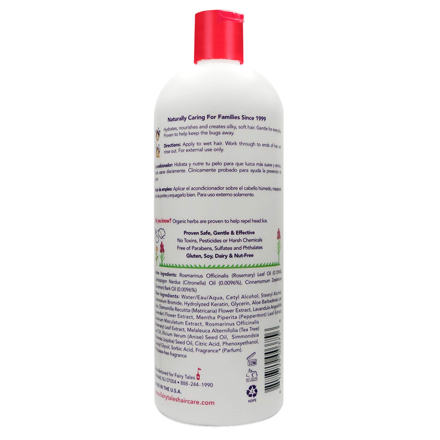 Fairy Tales Rosemary Repel Daily Kid Conditioning Spray- Conditioning Lice Spray for Kids for Lice Prevention, 8 Fl. Oz (Pack of 1): Industrial & Scientific