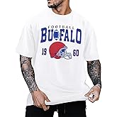 Football Shirts for Men Game Day Football Fan T-Shirt Casual Rugby Team Graphic Short Sleeve Tees