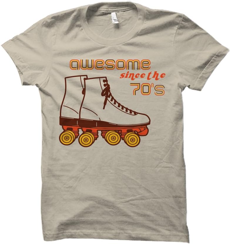 Gifted Gear Awesome Since The 70's Retro Style Ringspun Adult T-Shirt