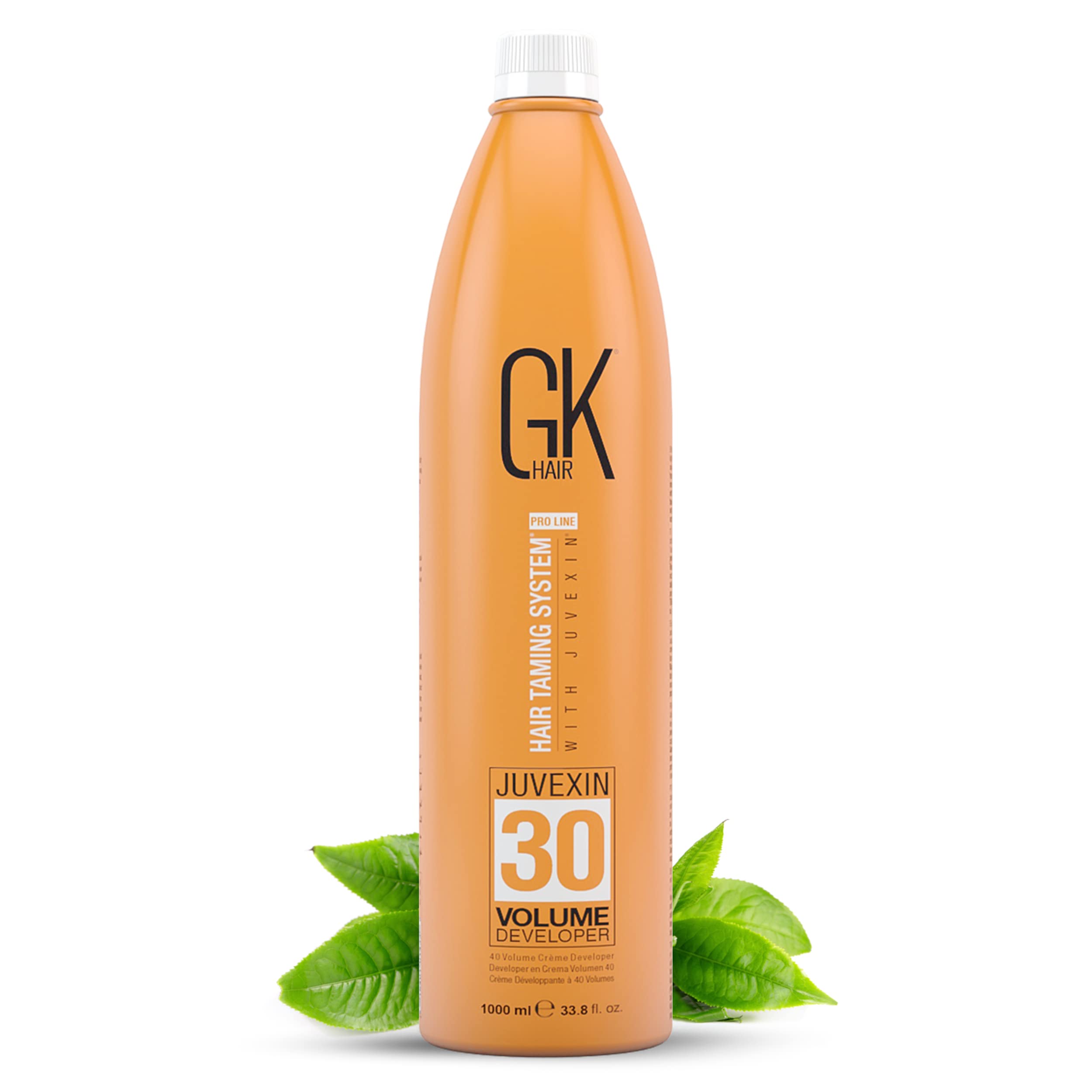 Global Keratin GK HAIR Professional Hair Creme 30 Volume Developer 1000ml for Hair Coloring Bleach - High-Performance Long Lasting Semi-Permanent Hair Color Toner Dye