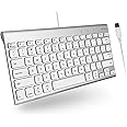 Macally Wired External Keyboard for Mac | Compatible Apple 78-Key Keyboard - Plug and Play USB for MacBook Pro/Air, iMac, Mac Mini/Pro