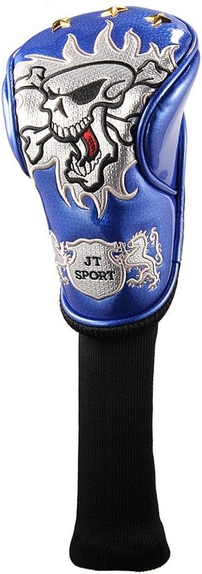 Crtystal Leather Skull Head Embroidery Style Golf Club Headcover Set Protector for Callaway Ping Cobra Mizuno