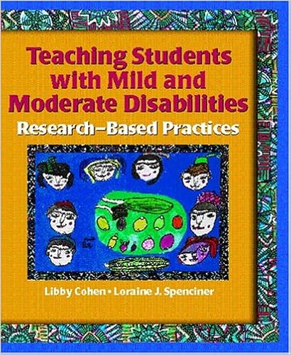Teaching Students With Mild And Moderate Disabilities Research Based Practices Cohen Libby G Spenciner Loraine J 9780130881083 Amazon Com Books Teaching Students With Mild And Moderate Disabilities Research Based Practices Cohen Libby G Spenciner Loraine J 9780130881083 Amazon Com Books