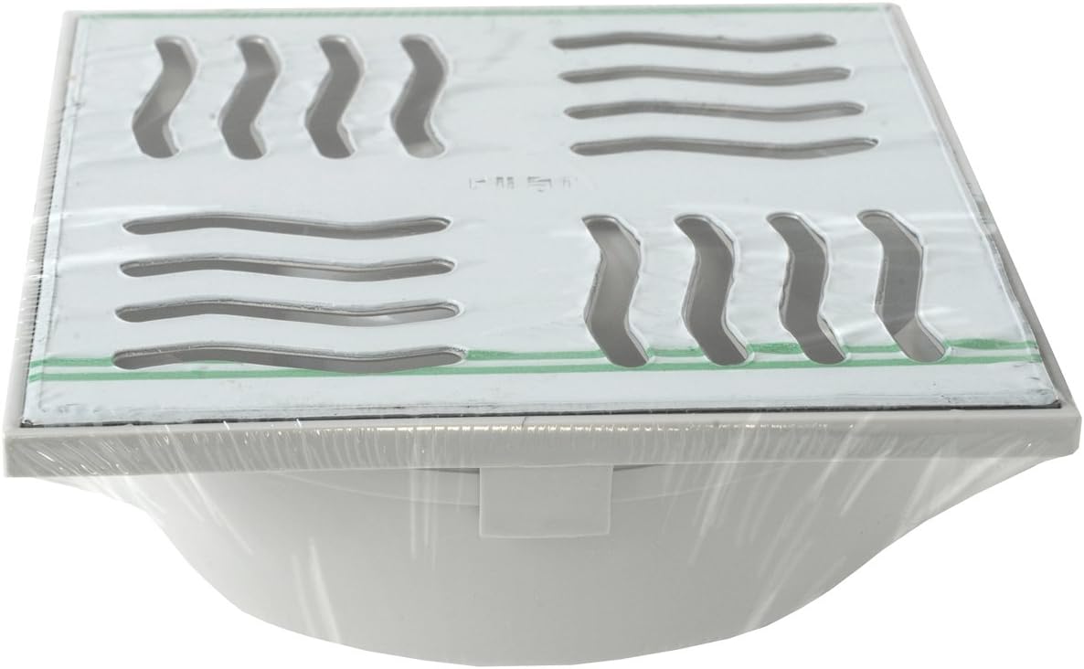 First Plast CHABSV1550IN Siphon lid Made of ABS with Stainless Steel Grid, Steel, 150 x 150 mm - Image 4