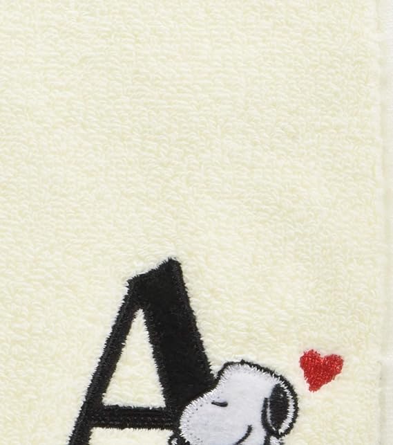 Amazon Co Jp スヌーピー ハンドタオル イニシャル タオル 25 25cm A ホーム キッチン