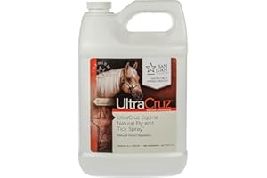 UltraCruz Equine Natural Fly and Tick Spray for Horses, 1 Gallon Refill