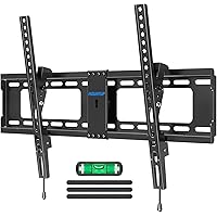 MOUNTUP TV Wall Mount Tilting TV Mount Bracket for Most 37-82 Inch Flat Screen/Curved Low Profile Wall Mount Saving Space Max